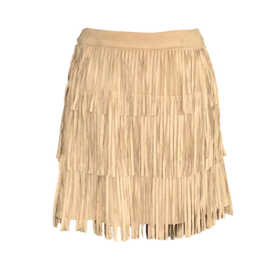 Forever 21 faux-suede fringe skirt